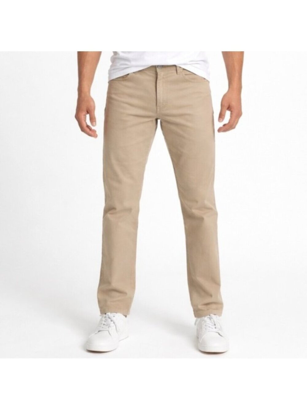 NWT The Perfect NYC Men’s Light Cream Athletic Fit Khaki Jeans Size 30 x 28